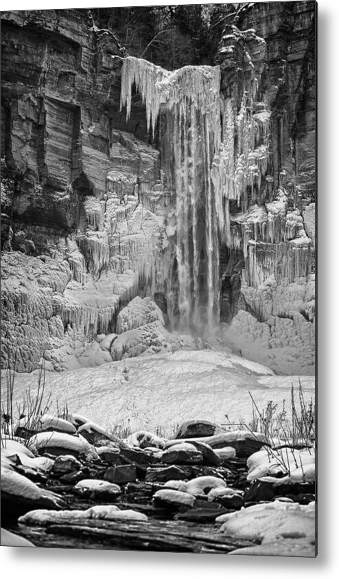 Hdr Metal Print featuring the photograph Frozen Taughannock Falls by Monroe Payne