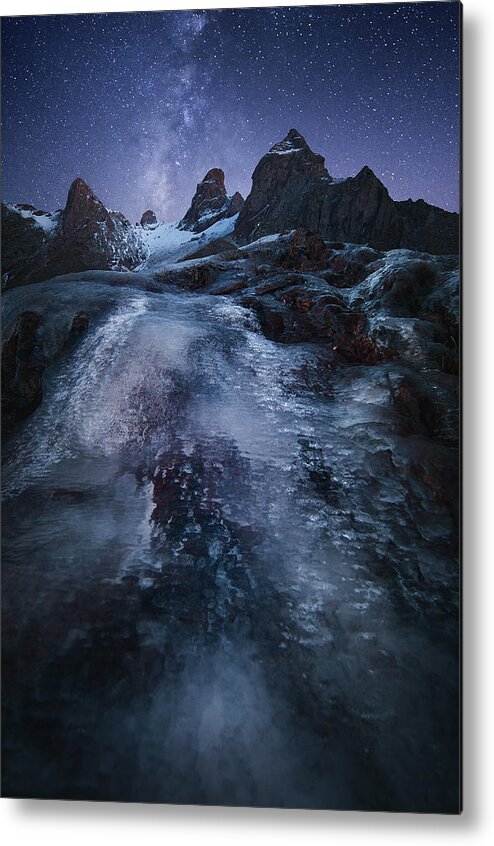 Galaxy Metal Print featuring the photograph Frozen Time by Chris Kaddas