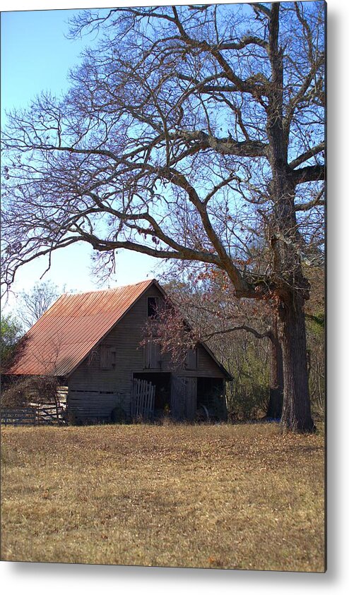 7680 Metal Print featuring the photograph Georgia Barn in Winter by Gordon Elwell