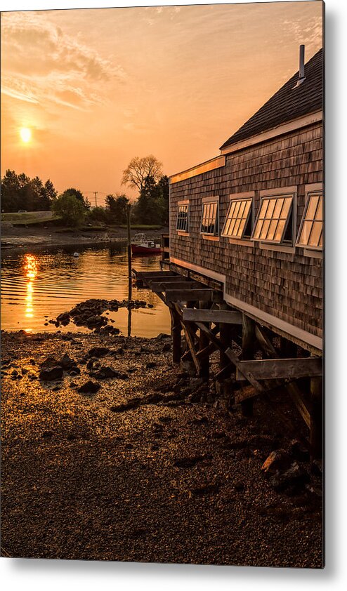 Early Morning Metal Print featuring the photograph Golden Hour Portsmouth New Hampshire by Jeff Sinon