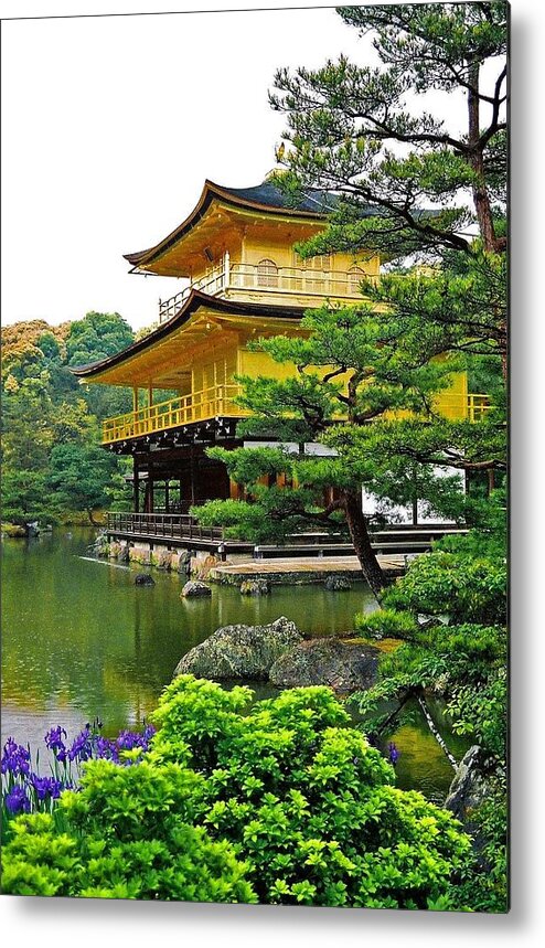 Asia Metal Print featuring the photograph Golden Pavilion - Kyoto by Juergen Weiss