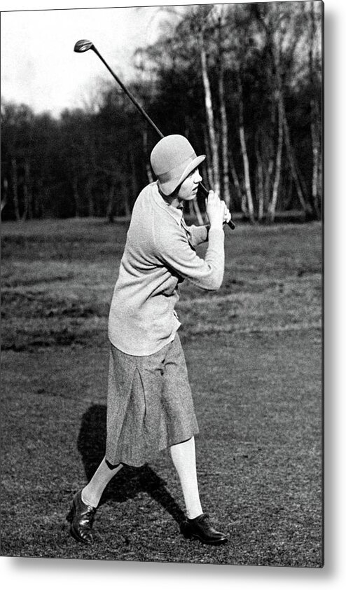 Entertainment Metal Print featuring the photograph Golfer Joyce Wethered by Wide World Photos
