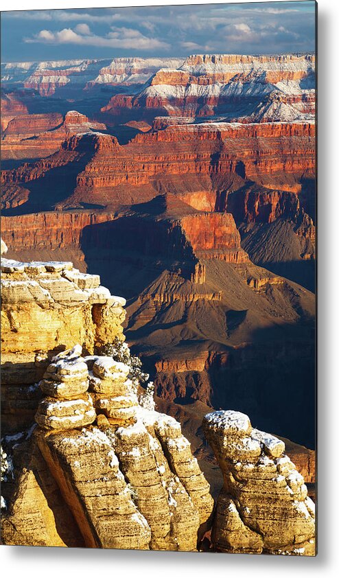 Scenics Metal Print featuring the photograph Grand Canyon Morning Light by Glowingearth