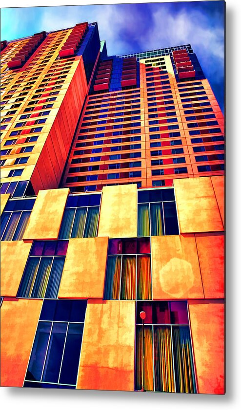 Hyatt Metal Print featuring the digital art Grand Hyatt San Antonio by Wendy J St Christopher