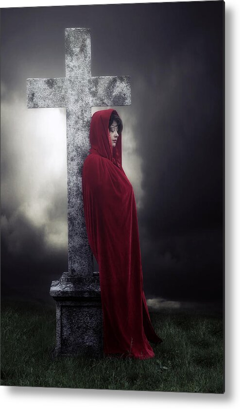 Woman Metal Print featuring the photograph Graveyard by Joana Kruse