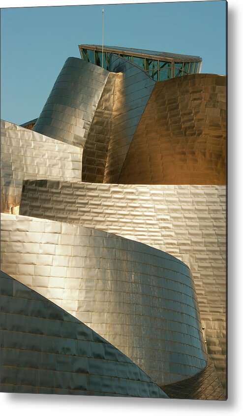 Curve Metal Print featuring the photograph Guggenheim Museum, Bilbao, Spain by Schafer & Hill