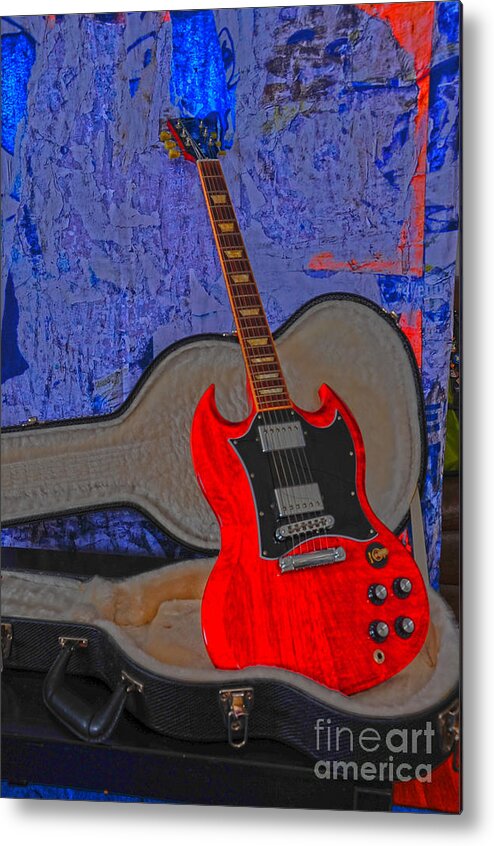 Guitar Metal Print featuring the photograph Guitar Art by Randi Grace Nilsberg