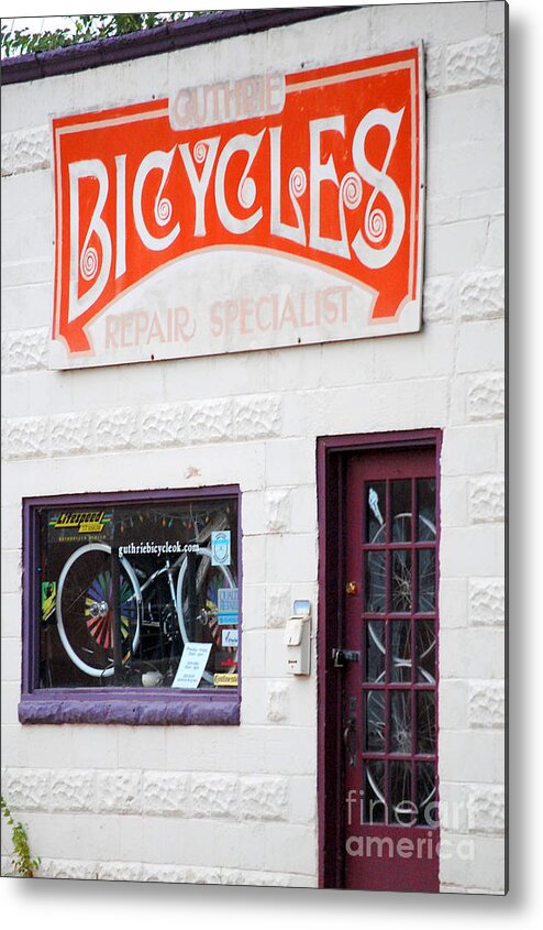 Bicycle Metal Print featuring the photograph Guthrie Bicycles by Anjanette Douglas
