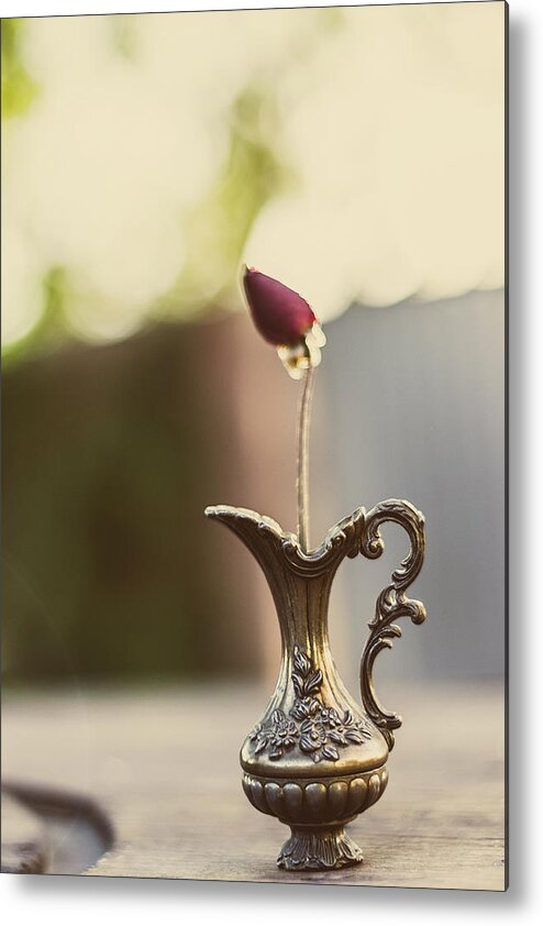 Vase Metal Print featuring the photograph Happy Easter by Franco Rostan