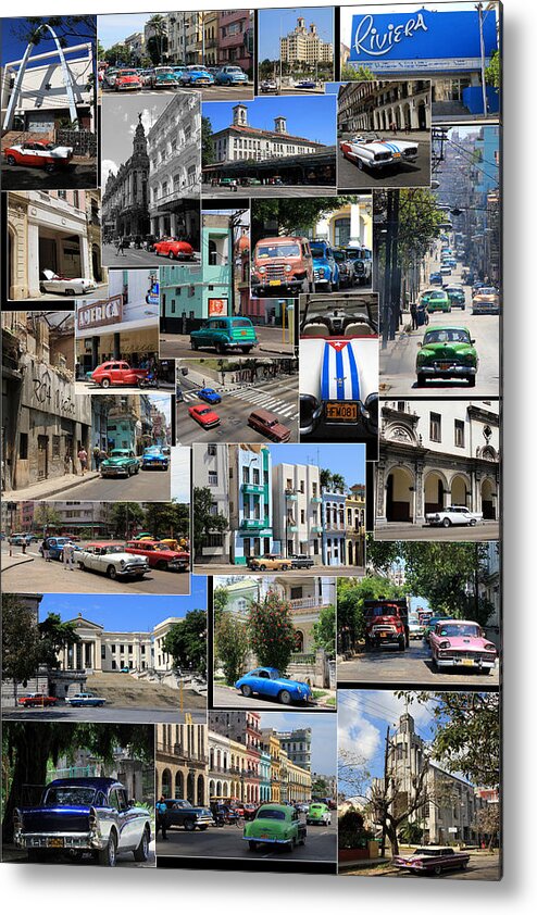 Havana Metal Print featuring the photograph Havana Montage by Andrew Fare