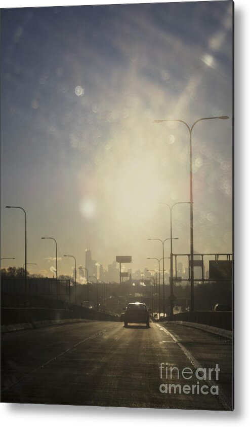 City Metal Print featuring the photograph Heading South on the Kennedy by Margie Hurwich