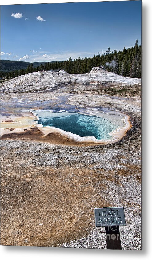 Yellowstone Metal Print featuring the photograph Heart Spring by Brenda Kean
