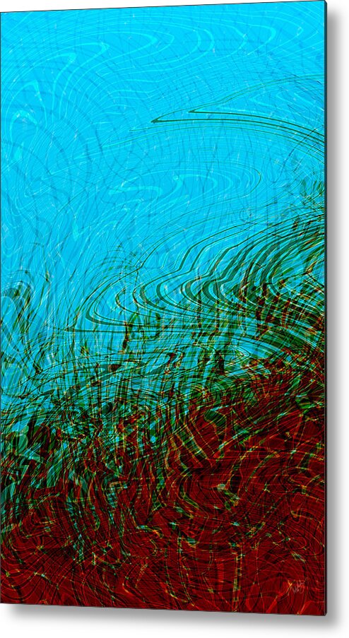 Abstracts Metal Print featuring the digital art HellFreezesOver by Matthew Lindley