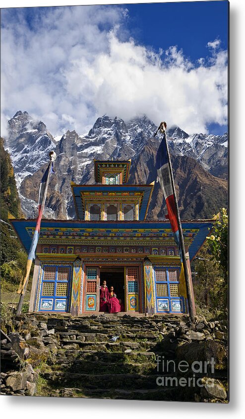 Nepal_d1062 Metal Print featuring the photograph Hidden Monastery - Tibet by Craig Lovell
