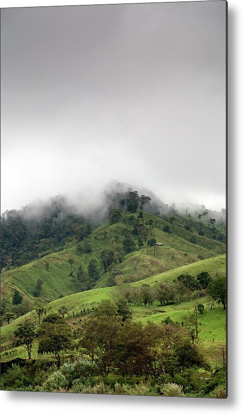 Tranquility Metal Print featuring the photograph Hills In Fog by Johner Images