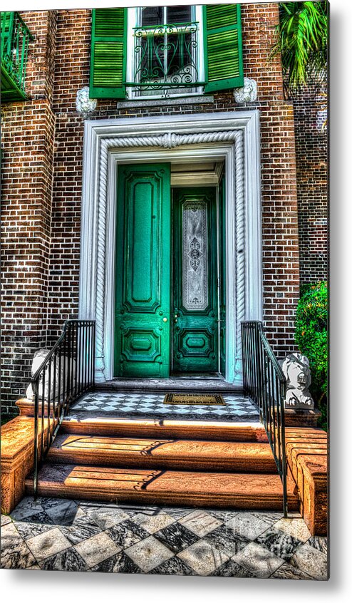 Door Metal Print featuring the photograph Historic Charleston SC Door by Dale Powell