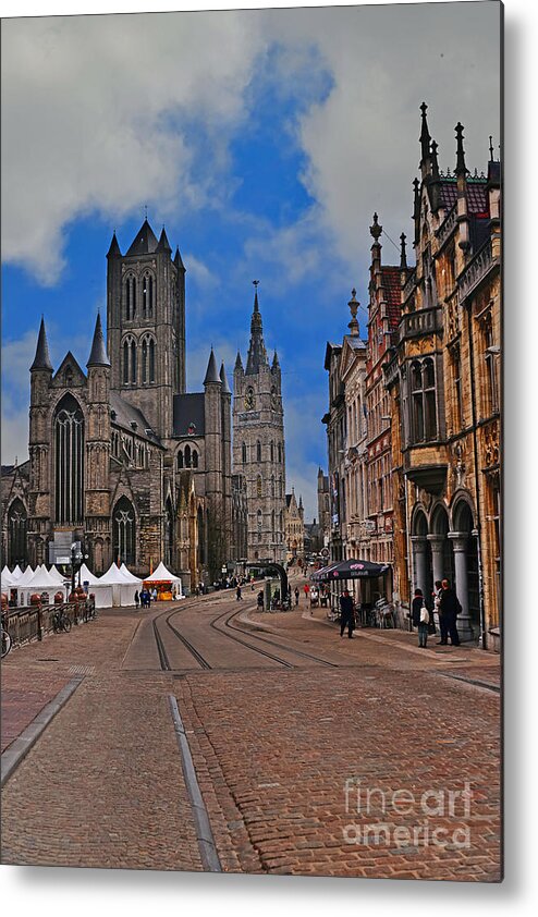 Travel Metal Print featuring the photograph Historical Ghent by Elvis Vaughn