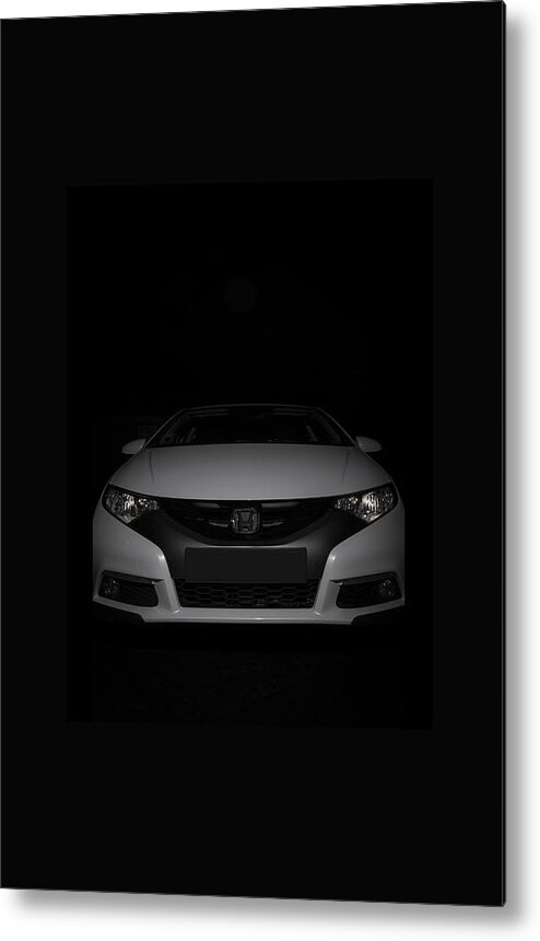 Car Metal Print featuring the photograph Honda civic by Paulo Goncalves