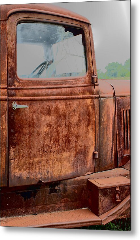 Old Truck Metal Print featuring the photograph Hop In by Lynn Sprowl
