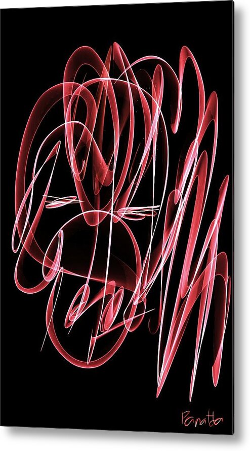 Horse Metal Print featuring the digital art Horse Abstract by Mhiss Little