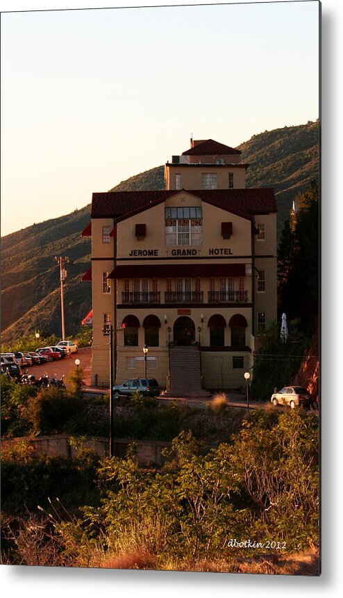 Hotel Metal Print featuring the photograph Hotel on the Hill by Dick Botkin