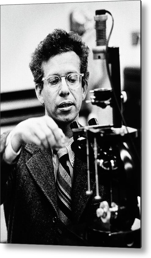 Howard Temin Metal Print featuring the photograph Howard Temin by National Library Of Medicine