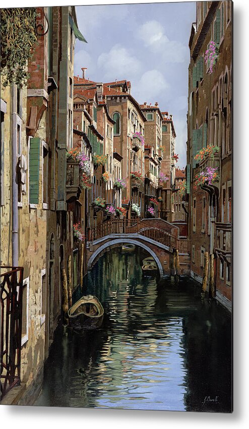 Venice Metal Print featuring the painting I Ponti A Venezia by Guido Borelli