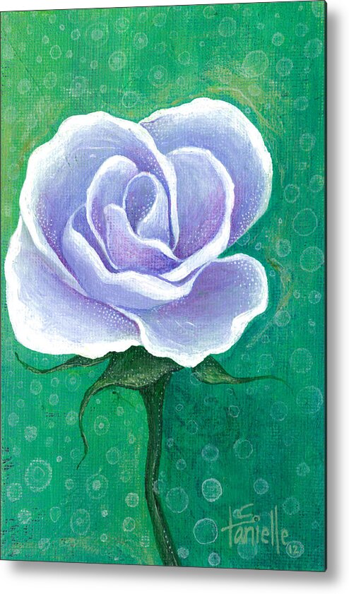 Floral Metal Print featuring the painting Inner Beauty by Tanielle Childers