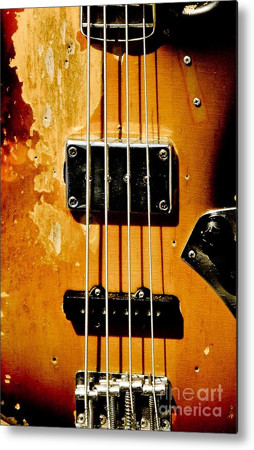 Iphone Metal Print featuring the photograph iPhone Bass Guitar by Robert Frederick