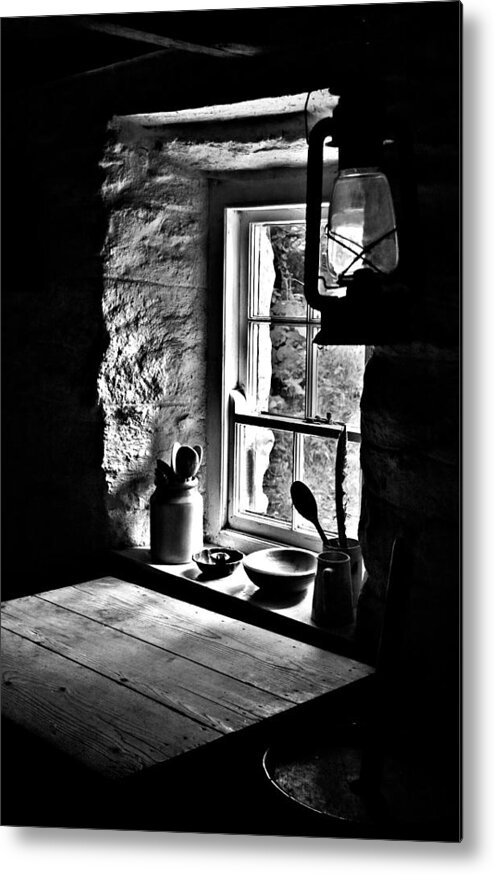 Ireland Metal Print featuring the photograph Irish Cottage Window by Nigel R Bell