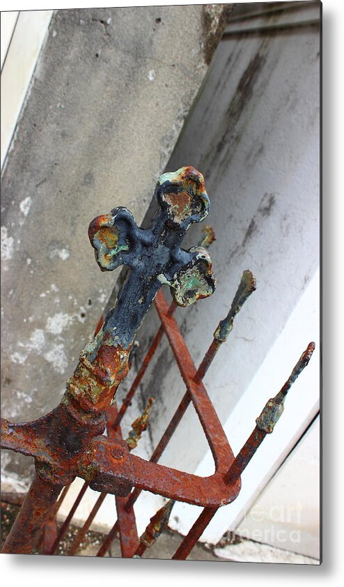 Cross Metal Print featuring the photograph Iron Cross by Andre Turner