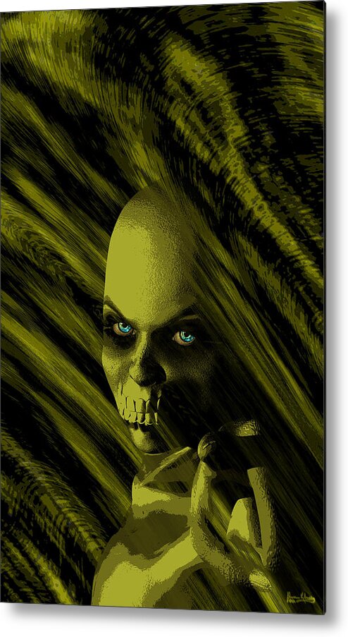 Ghoul Metal Print featuring the digital art It Wants by Matthew Lindley