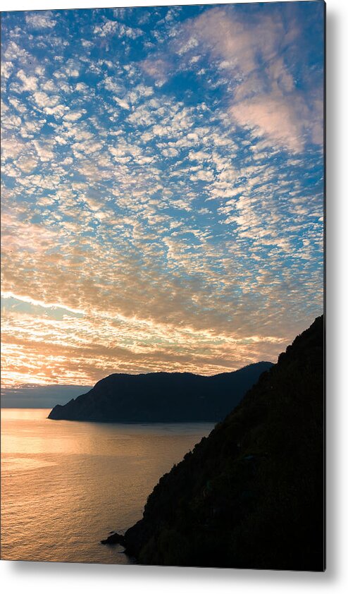 Cinque Terre Metal Print featuring the photograph Italian Riviera Sunset - II by Carl Amoth