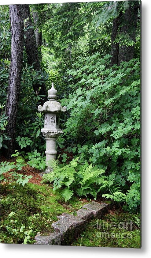 Japanese Garden Metal Print featuring the photograph Japanese Garden Lantern by Christiane Schulze Art And Photography