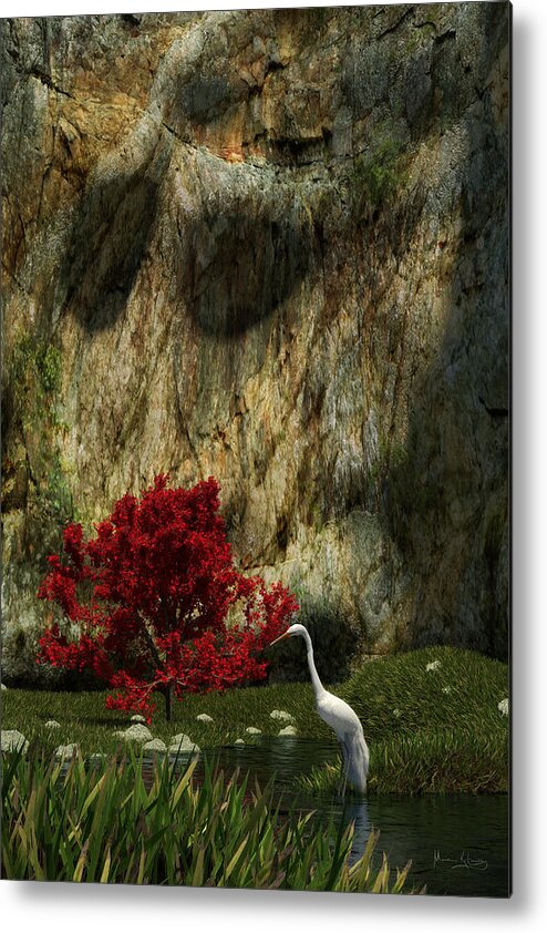 Japanese Maple Metal Print featuring the digital art Japanese Maple by Matthew Lindley