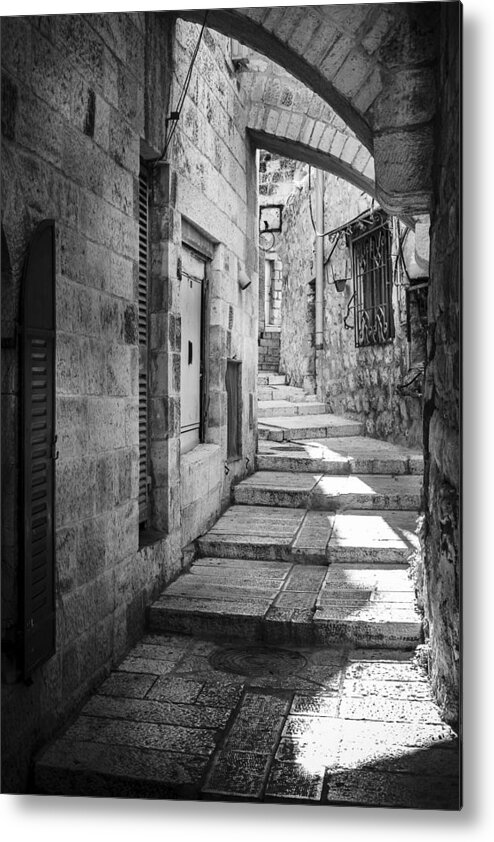 Israel Metal Print featuring the photograph Jerusalem street by Alexey Stiop