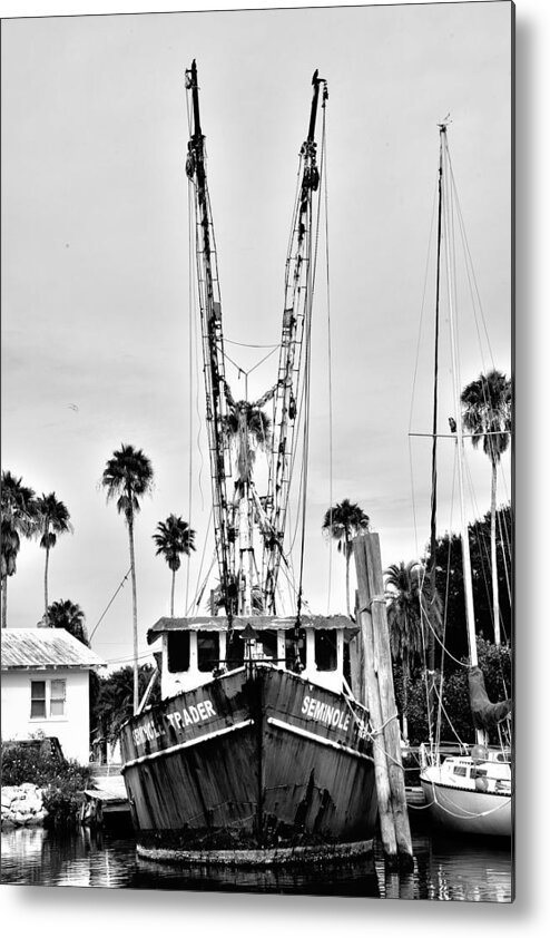 Old Boat Metal Print featuring the photograph Just Waiting by Alison Belsan Horton