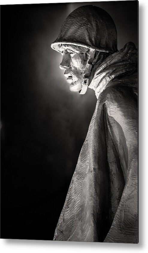 Monuments #1 5-31-14 Metal Print featuring the photograph Korean War Memorial Profile by Don Johnson