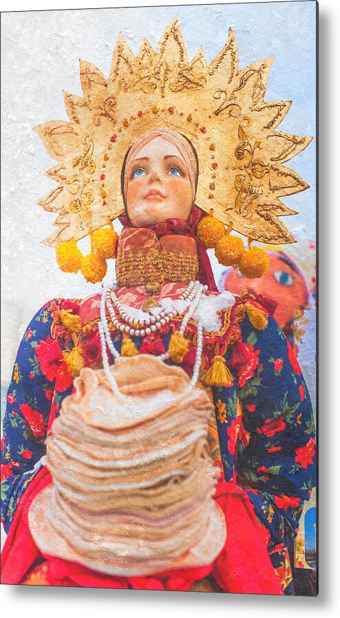 Russia Metal Print featuring the photograph Lady Maslennitsa. Russia by Jenny Rainbow