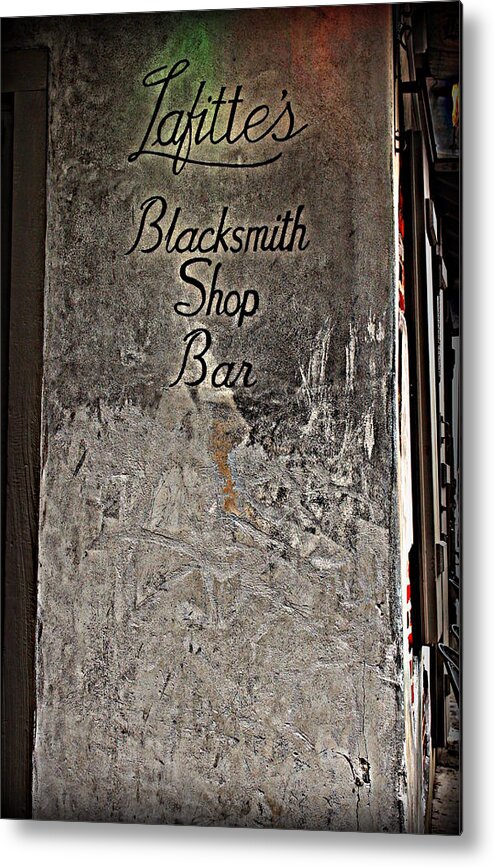 Lafitte Metal Print featuring the photograph Lafitte's Blacksmith Shop Bar by Beth Vincent