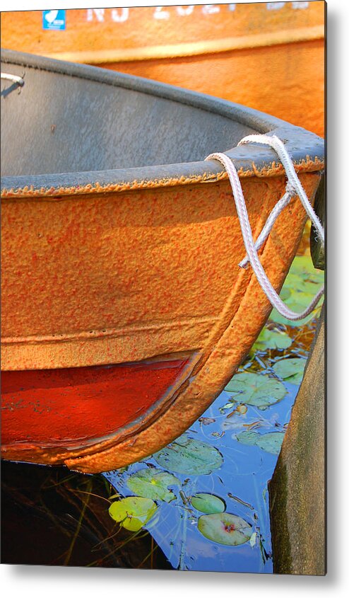 Water Metal Print featuring the photograph Lake Hopatcong Boat by Lucia Vicari