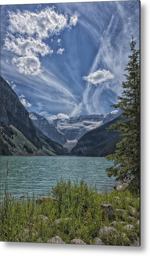 Lake Metal Print featuring the photograph Lake Louise Alberta Canada by Bert Peake