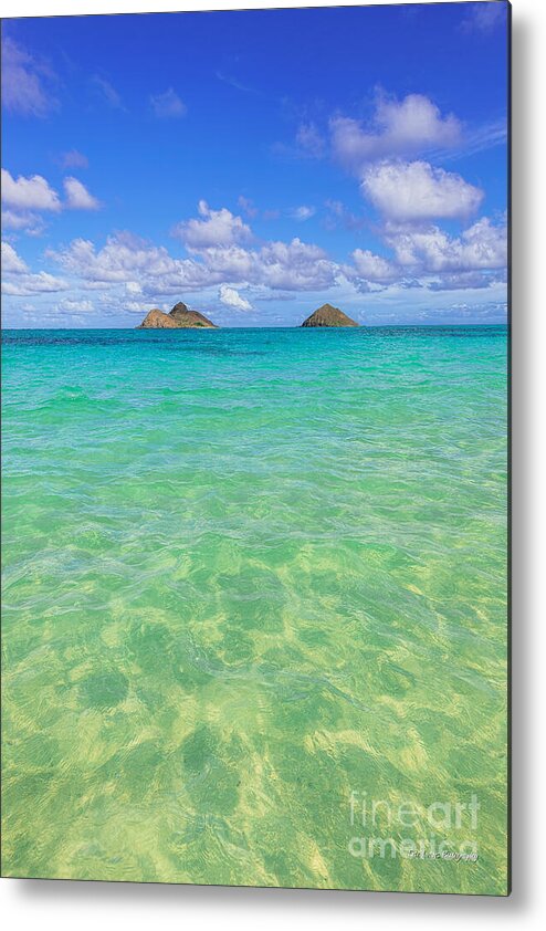 Lanikai Beach Metal Print featuring the photograph Lanikai Beach Crystal Clear Water by Aloha Art