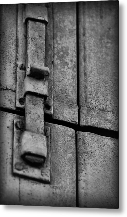Latch Metal Print featuring the photograph Latched by Nadalyn Larsen