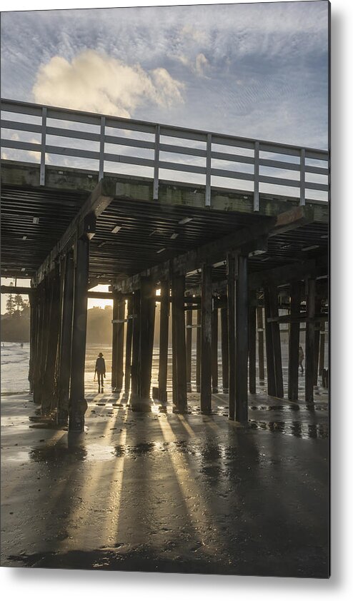 Beach Metal Print featuring the photograph Late Afternoon by the Wharf by Bruce Frye