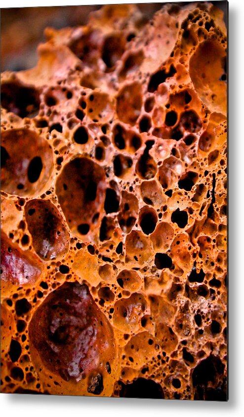 Craters Metal Print featuring the photograph Lava Rock by Joel Loftus