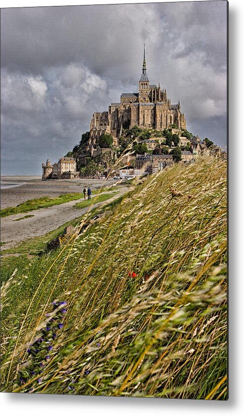 Le Mont St Michel Metal Print featuring the photograph Le Mont St Michel by Nigel R Bell