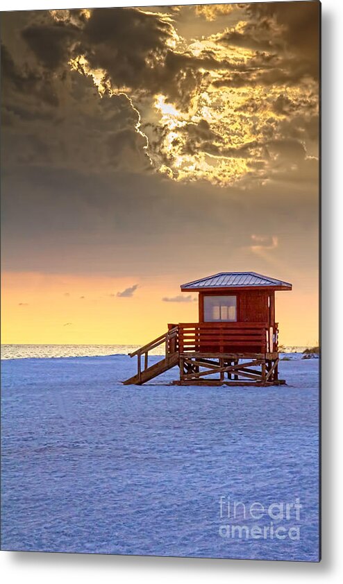 Clouds Metal Print featuring the photograph Life Guard 1 by Marvin Spates