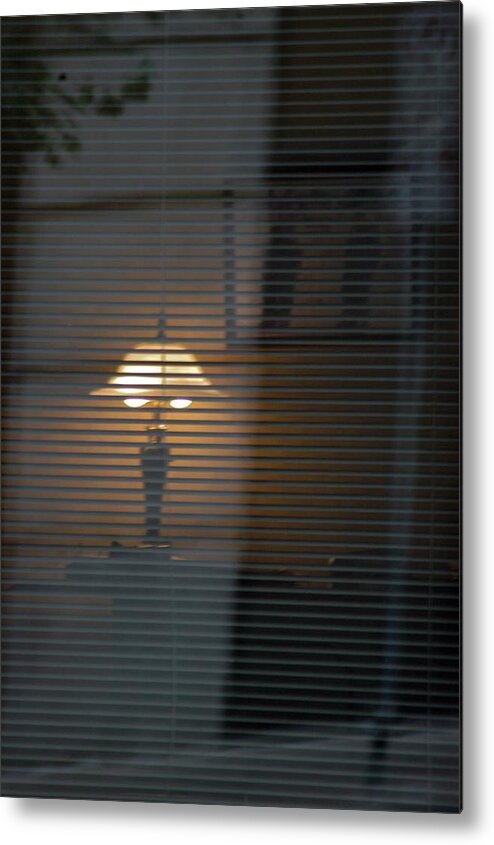 Blinds Metal Print featuring the photograph Life Inside by Joseph Yarbrough