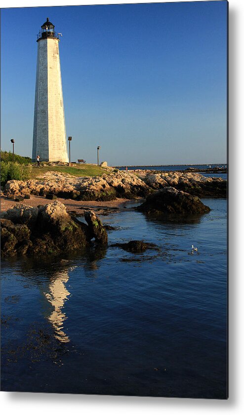 Lighthouse Metal Print featuring the photograph Lighthouse Reflected by Karol Livote